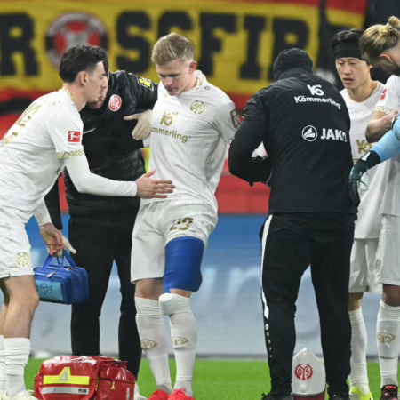 Wieder der linke Oberschenkel: Mainz sorgt sich um Burkardt